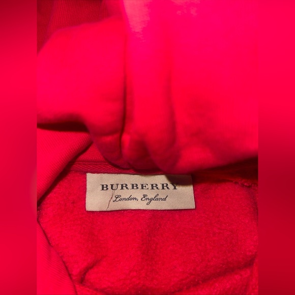 BURBERRY hoodie M Cotton red Style 8003488 - Picture 5 of 16